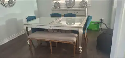 Solid wood table & chairs (Ashley Furniture), View more