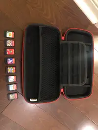 nintendo switch travelling case and games