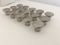 15 Round Modern Stainless Steel Knobs