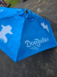 Don Julio Tequilla patio umbrella. 7+ feet tall and tilts 