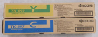 2 Toner Cartridges - Kyocera Yellow + Cyan Toner Cartridge, 6000