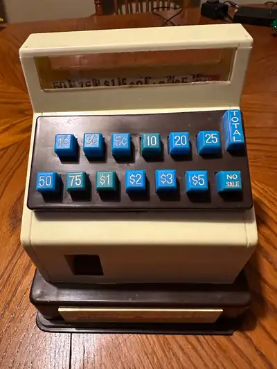 Toy Cash Register, Vintage 1970s, View more