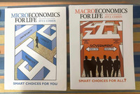 Macro Economics For Life  & Micro Economics  Text books for sale