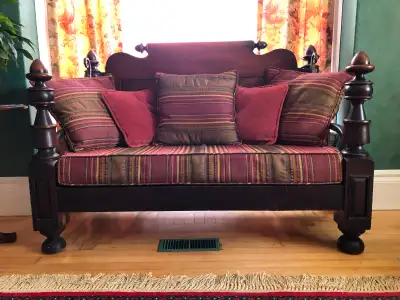 Mahogany Settee, View more