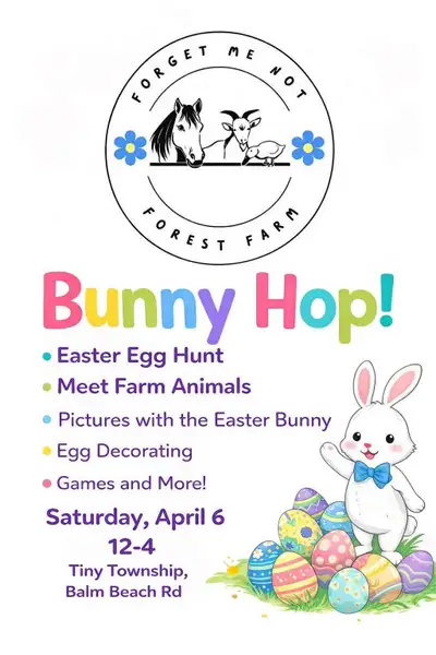 bunny hop Easter egg hunt , View more