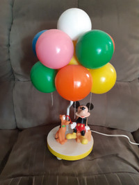 Original Disney Mickey Mouse Balloon Lamp.  Hard To Find!