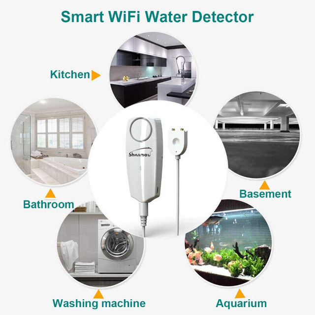 Wifi water sensor alarm, smart leak detector NEW in Other in Sarnia - Image 4