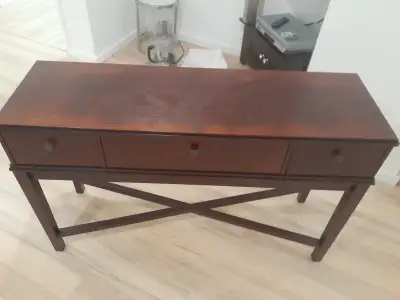 Wooden table 3 drawer, View more