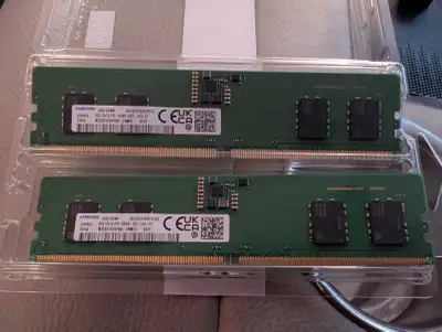 Samsung ddr5 Ram .. 2x 8gb sticks. mhz5600, desktop., View more