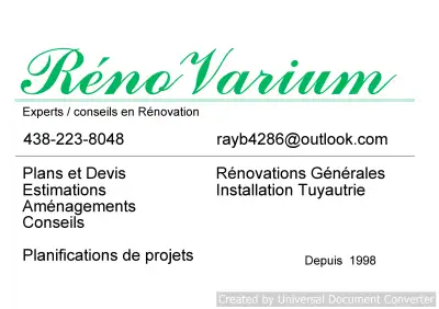 Conception-rénovation, View more