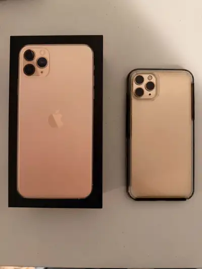iPhone 11 ProMax , has 64GB storage capacity. In original box. No scratches. Includes protective cas...