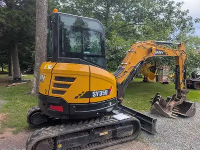 ️ SANY 3.8-Ton Mini Excavator Rental – Based in Truro, NS Need reliable power for your next local pr...
