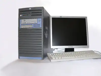This is a fabulous and rock solid system to learn or work with HP-UX. You can connect your PC monito...