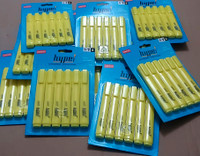 11 Units of staples chisel tip yellow highlighters.
