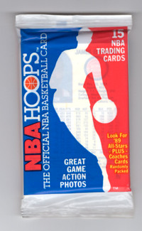 1989-90 NBA HOOPS 1 WAX PACK CASE FRESH MICHAEL JORDAN ROBINSON+