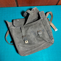 WW2 British / Canadian Canvas Waxed Musette Field Pack