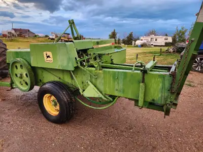 Has twine threaded, a bunch of new pick up teeth installed. We Just purchaced A newer bigger baler t...