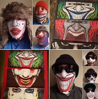 3D Face Mask (Girl / Clowns / Joker / Skull / Others)
