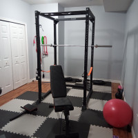Home Gym Package with Power Rack, Weights, and Bench