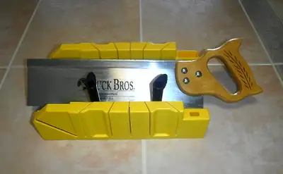 For sale is a Stanley Miter Box and a Buck Bros. Miter Saw as shown in the pictures.