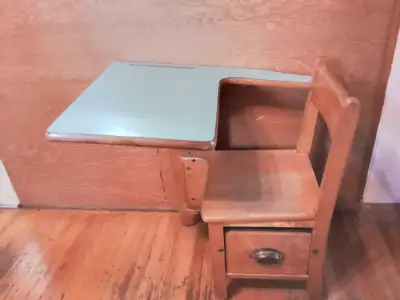 Vintage Wood Student Desk, View more