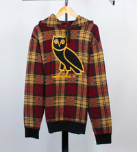 OVO RED TARTAN OG OWL HOODIE 2019 EDITION