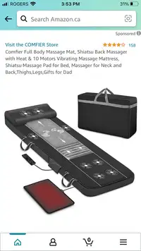 Comfier Full Body Shiatsu  Massage 
