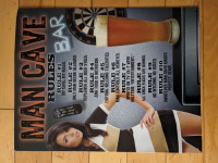 16x12.5 inches USA made funky mancave bar sign