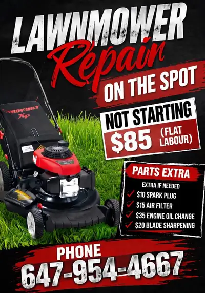 lawnmower re pair ( house calls )( mobile ), View more