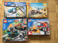 Lego city et creator variés neufs 