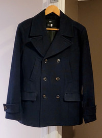 Winter Wool Blazer/Jacket in Navy Blue