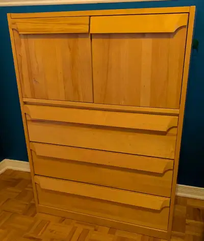 Meubles pour chambre à coucher enfant en bois 5 morceaux, View more