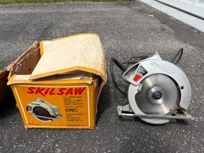 7-1/4” skil circular saw is good working condition.  , View more