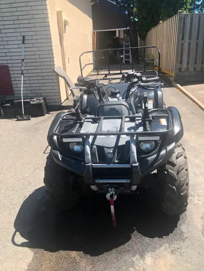 Yamaha 450 ATV 4x4 Kodiak SE, newer tires, warn winch, custom rear rack, LED lights