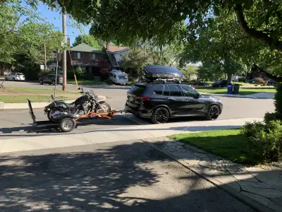 I am selling a Stinger Folding Motorcycle Trailer XL-HD in like-new condition, designed for safely a...