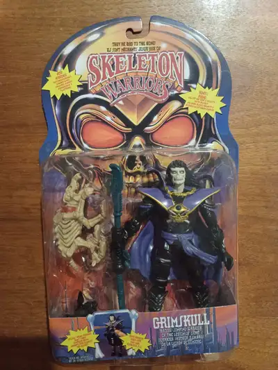 Grimskull Skeleton Warriors Figure 1994 MOC Playmates, View more