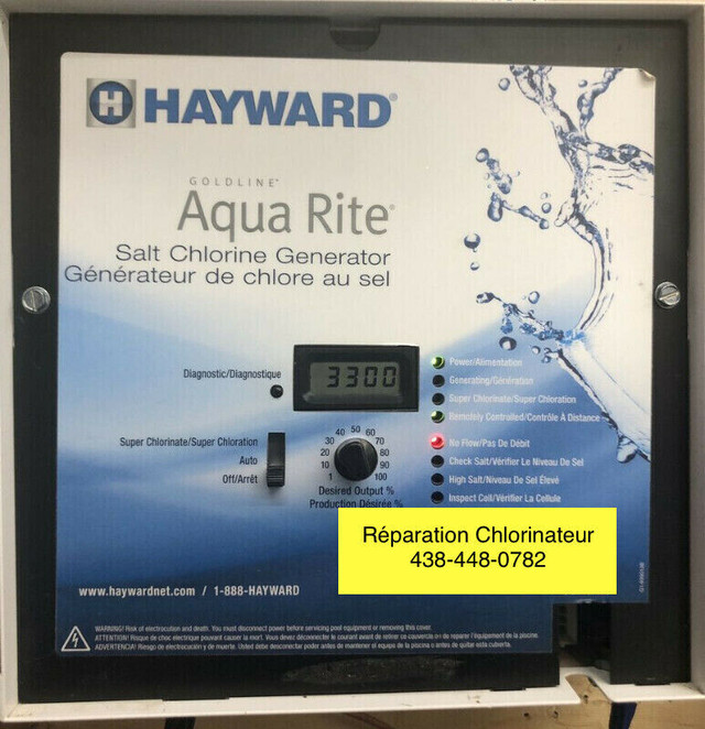 Réparation système au sel Hayward Aqua Rite Aqua Trol dans Spas et piscines  à Ville de Montréal