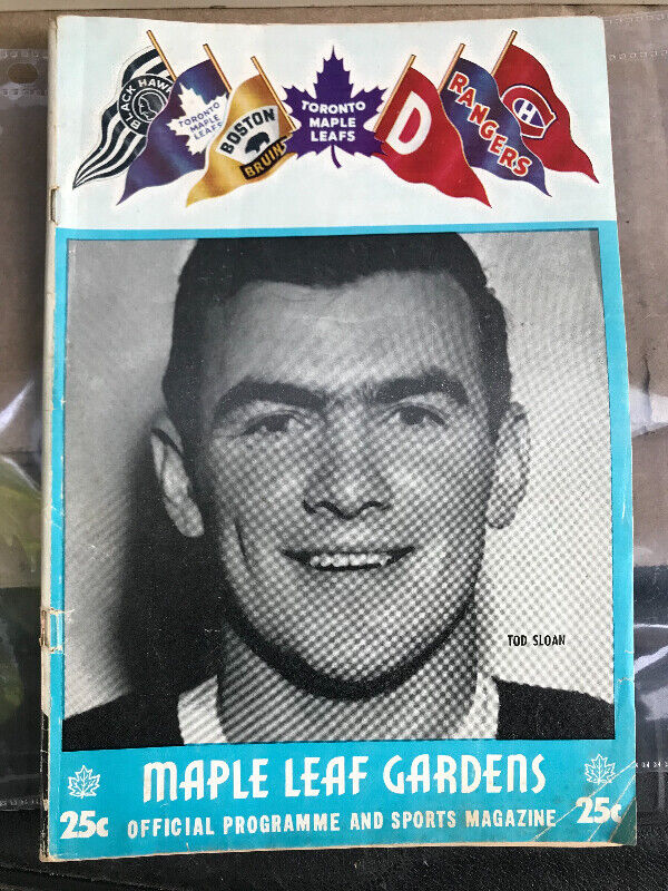 VINTAGE 1956 TORONTO MAPLE LEAF GARDENS HOCKEY PROGRAM Arts
