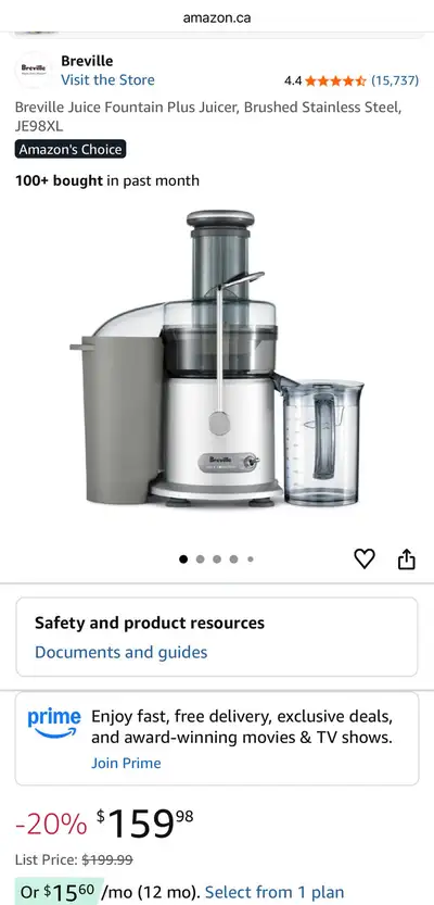 Breville juicer , View more