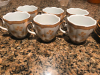 12 PC Gold Coffee Set from Japan