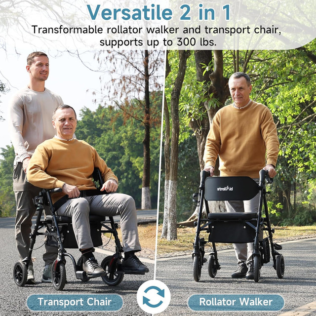 NEW Walkers for Seniors Lightweight, Seat, Brakes, Wheelchair in Health & Special Needs in Mississauga / Peel Region - Image 2