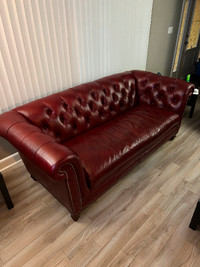 Genuine Leather Chesterfield