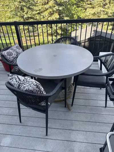 patio table and chairs, View more