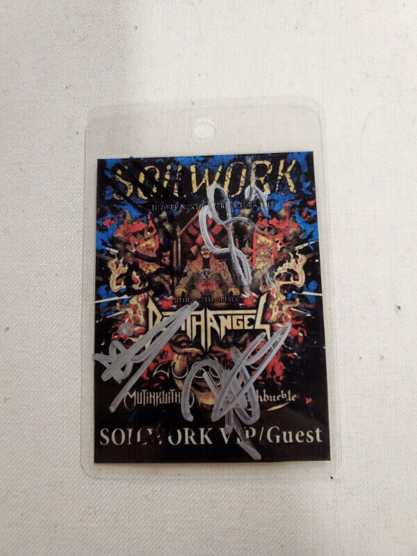 Soilwork Autographed & Landyard Ticket in Other in Thunder Bay - Image 2