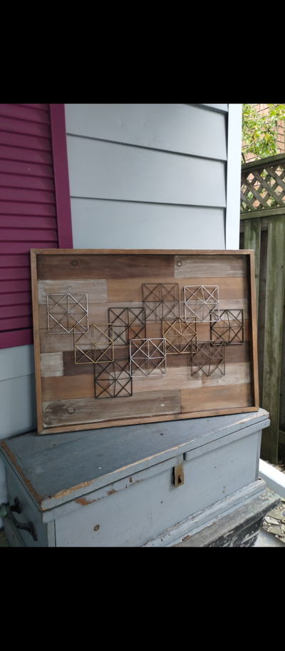Brand New from Home Sense! Great rustic farmhouse style decor. Measures 31" across by 24" high. From...