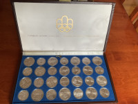 Coffret monnaie olympique 1976 argent sterling