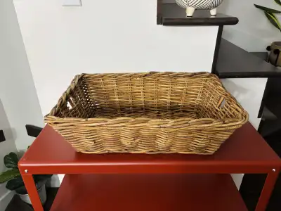 Grand panier en osier - Grand rattan basket, View more
