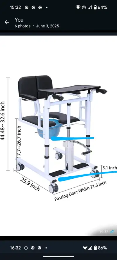 Chaise de transfert, View more