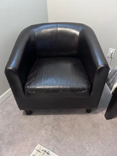 free leather chair and ottoman , View more