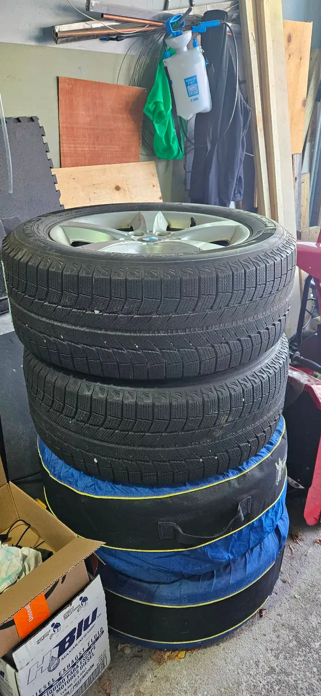 4 winter tires and rims (255/55 R18 Michelin) for BMW X5 in Tires & Rims in Markham / York Region - Image 3